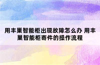 用丰巢智能柜出现故障怎么办 用丰巢智能柜寄件的操作流程